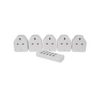 Mercury | Wireless Remote Control Plug Sockets: Enabling you to Easily Control Those Hard to Reach UK Mains Powered Electrical Devices | 5 Sockets Pack