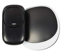 Mercury Single Receiver Wireless Plug-in Doorbell with LED Alert & Volume Control | Black