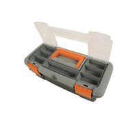 Mercury | Small durable plastic toolbox with tote tray and lid storage