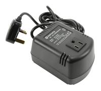 Mercury Step-Down Voltage Converter 230V to 110V | 100W UK Mains Adapter for US Devices, Compact & Portable Travel & Home Use, BS1363 Plug, Safe for Laptops, Shavers & Small LED TVs