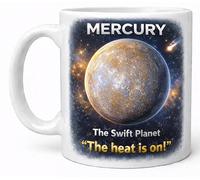 Mercury The Swift Planet The Heat is On Space Lover Coffee Cup Gift Mug