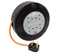 Mercury Trade | 4 Way Mains Socket Extension Reel with Thermal Cut Out | 10m