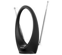 Mercury | TV Aerial Digital TV & DAB/FM Radio Compatible Antenna | Freeview, 4K, 1080P & 720P Compatible | Long Range Mile Reception Range | Integrated Signal Booster | 1.8m Coaxial Lead