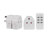 Mercury | Wireless Remote Control Plug Sockets: Enabling you to Easily Control Those Hard to Reach UK Mains Powered Electrical Devices | 3 Sockets Pack