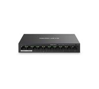 MERCUSYS 10-Port 10/100Mbps Desktop Switch with 8-Port PoE+, PoE Power Budget 65W, compatible with 802.3af/at PDs, Power management, metal case, Plug & Play, No Configuration Required (MS110P)