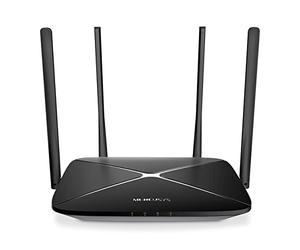 MERCUSYS AC12G Wifi Router, Dual Band 1200Mbps(300 Mbit/s 2,4GHz + 867Mbit/s 5GHz) Wireless Cable Router Easy Parental Controls ＆ Access Control 3 x 10/100/1000Mbit/s Gigabit LAN Ports, by TP-Link