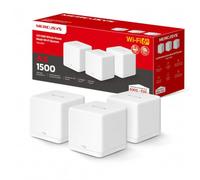 MERCUSYS Halo H60X (3-pack) AX1500 Whole Home Mesh WiFi 6 System, 1GB Ports | Dual Band Wi-Fi Extender Booster, 6,000 ft² (550 m²) Coverage, 100 Devices Connection, 1024-QAM, Easy App Control