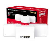 MERCUSYS Halo H80X(3-pack) AX3000Mbps Mesh WiFi 6 System, Gigabit Ports, TP-Link WiFi Mesh System, WiFi Router, WiFi Extender Booster, 7,000ft²(650 m²), Seamless Roaming, Beamforming, Easy Setup