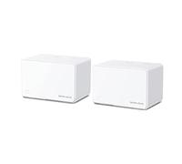 MERCUSYS Halo WiFi 6 Mesh, AX3000, Dual Band, Coverage up to 420 m², 3x Gigabit Port per Drive, Network Management, Easy Configuration App, WPA3, Gigabit Connections, Halo H80x2-Pack Mesh