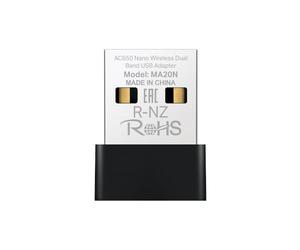 Mercusys MA20N, AC650Mbps Wireless Dual-Band Nano USB Adapter