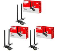 MERCUSYS MA30E AC1200Mbps Wireless Bluetooth 5.0 PCIe WiFi Adapter for PC, MU-MIMO Wider Signal Coverage PCIe WiFi Card, Network Card for Desktop/PC Windows 10/11(64Bit) (Pack of 3)