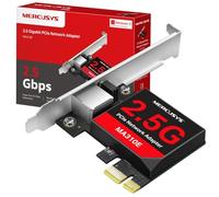 MERCUSYS MA310E 2.5 Gbps PCle Network Adapter, NAS Connection Network Card, Remote Control LAN, Energy-Efficient Ethernet, Low-Profile Bracket, Flexible Installation, No driver needed on Windows 11/10