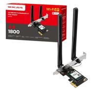 MERCUSYS MA70XE AX1800Mbps Dual-Band Wi-Fi 6 WiFi Card, Network PCIe WiFi Adapter, Bluetooth 5.4, Wide Coverage, Lower Latency, MU-MIMO, WPA3 Enhanced Security, Supports Windows 10, 11 (64 bit)