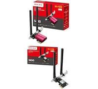 Mercusys MA86XE Bluetooth 5.2 PCIe Adapter, AXE5400 Tri-Band Wi-Fi 6E, Two Antennas, PCIe WiFi Card, OFDMA, MU-MIMO,Low Latency, MTK Wi-Fi 6 Chipset, Latest WPA3, Supports Windows 10/11(64bit)