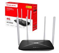 MERCUSYS MB135-4G AC1200 4G Router with Sim Slot,Dual Band Sim Card,4G LTE Plug and Play,TP-Link WiFi, Detachable Antennas, APP control,Guest Network,WAN Connection Available,Data Setting