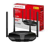 MERCUSYS MB235-4G Cat6 AC1200 Routers,4G Router with Sim Slot, Dual-Band TP-Link WiFi Router,EasyMesh,4G LTE Plug and Play,VPN Encryption,Detachable LTE Antennas,APP Control,WAN-LAN