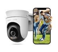MERCUSYS MC510 2K 3MP Pan/Tilt Security Outdoor Camera, Smart Motion & Person Tracking, Color Night Vision, IP65 Weatherproof WiFi Camera, Two-Way Audio, Cloud/Local microSD Storage, No Monthly Fee