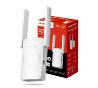 Mercusys ME25BE BE3600 WiFi 7 Extender Booster WiFi Booster | Ethernet Port, Access Point, Two External Antennas, Works with Any WiFi Router, Easy Setup, TP-Link App Control, UK Plug