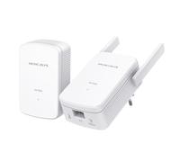 MERCUSYS MP510 Kit Powerline Kit Homeplug AV2 Up to 1000Mbps and Wi-Fi 300Mbps, Gigabit LAN Port, Plug and Play, Compatible with All Routers, High Powerline Technology