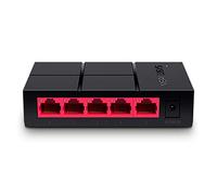 Mercusys MS105G 5-Port Gigabit Network Switch, Automatic Negotiation, Automatic MDI/MDIX Switching, Plug and Play, MAC Address Learning, 105 x 70 x 24.9 mm