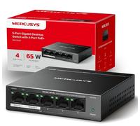 MERCUSYS MS105GP 5 Port Gigabit Network Switch, Ethernet Switch with 4-Port PoE