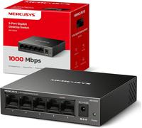 MERCUSYS MS105GS 5 Port Gigabit Network Switch, Ethernet Switch, Metal Case, Gi