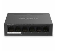 Mercusys MS106LP 6 Port 10/100Mbps Unmanaged PoE Switch with 4 PoE+ Ports, Plug & Play, 40W PoE Budget, Metal Enclosure Without Fan, Automatic PoE Recovery, Isolation Mode