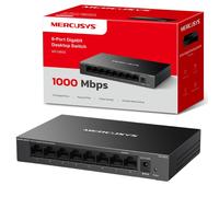 MERCUSYS MS108GS 8Port Gigabit Network Switch, Metal Ethernet Splitter
