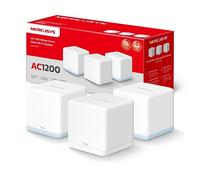 MERCUSYS TP-Link Halo H1500X(3-pack) AX1500Mbps WiFi 6 Mesh Router, Coverage Up to 550 m², WiFi Mesh, Dual Band, Powerful WiFi Repeater, 3 Gigabit Ports, Parental Control, Plug and Use