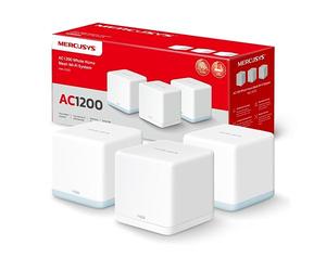 MERCUSYS TP-Link Halo H1500X (3-Pack) AX1500Mbps WiFi 6 Mesh Router, Coverage Up to 550 m², Dual Band, Powerful Repeater, 3 Gigabit Ports, Parental Control, Plug and Use