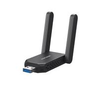 MERCUSYS TP-Link MA72XH WiFi USB AX1800Mbps, WiFi Stick for Fixed PC, 2 High Gain Antennas, Dual Band 5GHz/1201Mbps + 2.4GHz/574Mbps, USB 3.0, MU-MIMO, WPA3, Supports Windows 10/11