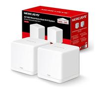 MERCUSYS WiFi Mesh Dual Band AC1300Mbps, 2 Gigabit Ethernet Ports, Router Mode and Access Point, 2 Pieces with Coverage up to 260㎡, Mercusys Halo H30G(2-Pack)