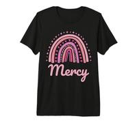Mercy Name Personalized Funny Women Pink Rainbow Mercy Premium T-Shirt