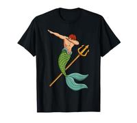 Merdad Trident Dabbing King Mermaid Merman Father's Day T-Shirt