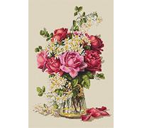 Merejka Counted Cross Stitch Kit, Cotton, Multicoloured, 22x32 cm