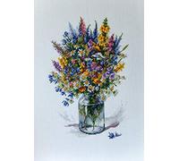 Merejka Counted Cross Stitch Kit, Cotton, Multicoloured, 29x30 cm