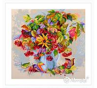 Merejka Counted Cross Stitch Kit, Cotton, Multicoloured, 32x30 cm
