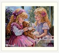 Merejka Counted Cross Stitch Kit The Teaparty
