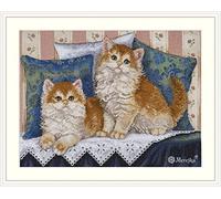 Merejka Fluffy Fellows Counted Cross Stitch Kit 34cm x 25.5cm
