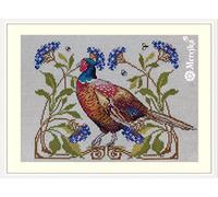 Merejka K-149B The Pheasant Counted Cross Stitch Kit, Cotton, Multicoloured, 22 x 16 cm