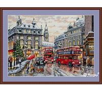 Merejka K-159 London Counted Cross Stitch Kit, Cotton, Multi-Colour, 30 x 40 cm