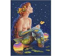 Merejka K-17 Stars Counted Cross Stitch Kit, Cotton, Multi-Colour, 26 x 35 cm