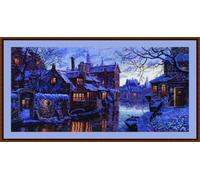 Merejka K-211 Venice of The North Counted Cross Stitch Kit, Cotton, Multi-Colour, 57,5 x 28 cm