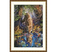 Merejka K-217 Wild Spirit Counted Cross Stitch Kit, Cotton, Multi-Colour, 32,5 x 48 cm