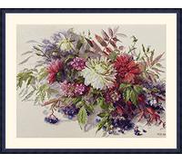 Merejka K-218 Autumn Secrets Counted Cross Stitch Kit, Cotton, Multi-Colour, 30 x 40 cm