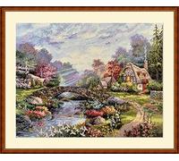 Merejka K-233 Springtime Glory Counted Cross Stitch Kit, Cotton, Multi-Colour, 30 x 39 cm