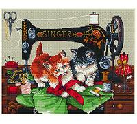 Merejka Counted Cross Stitch Kit, Cotton, Multicoloured, 27x23 cm