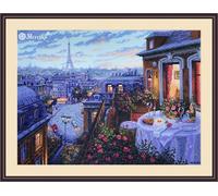 Merejka Paris Evening Deja Vu Counted Cross Stitch Kit
