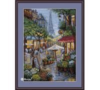 Merejka Rainy Paris Counted Cross Stitch Kit