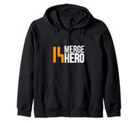 Merge Hero Code Rebase Programming DevOps Champion Zip Hoodie